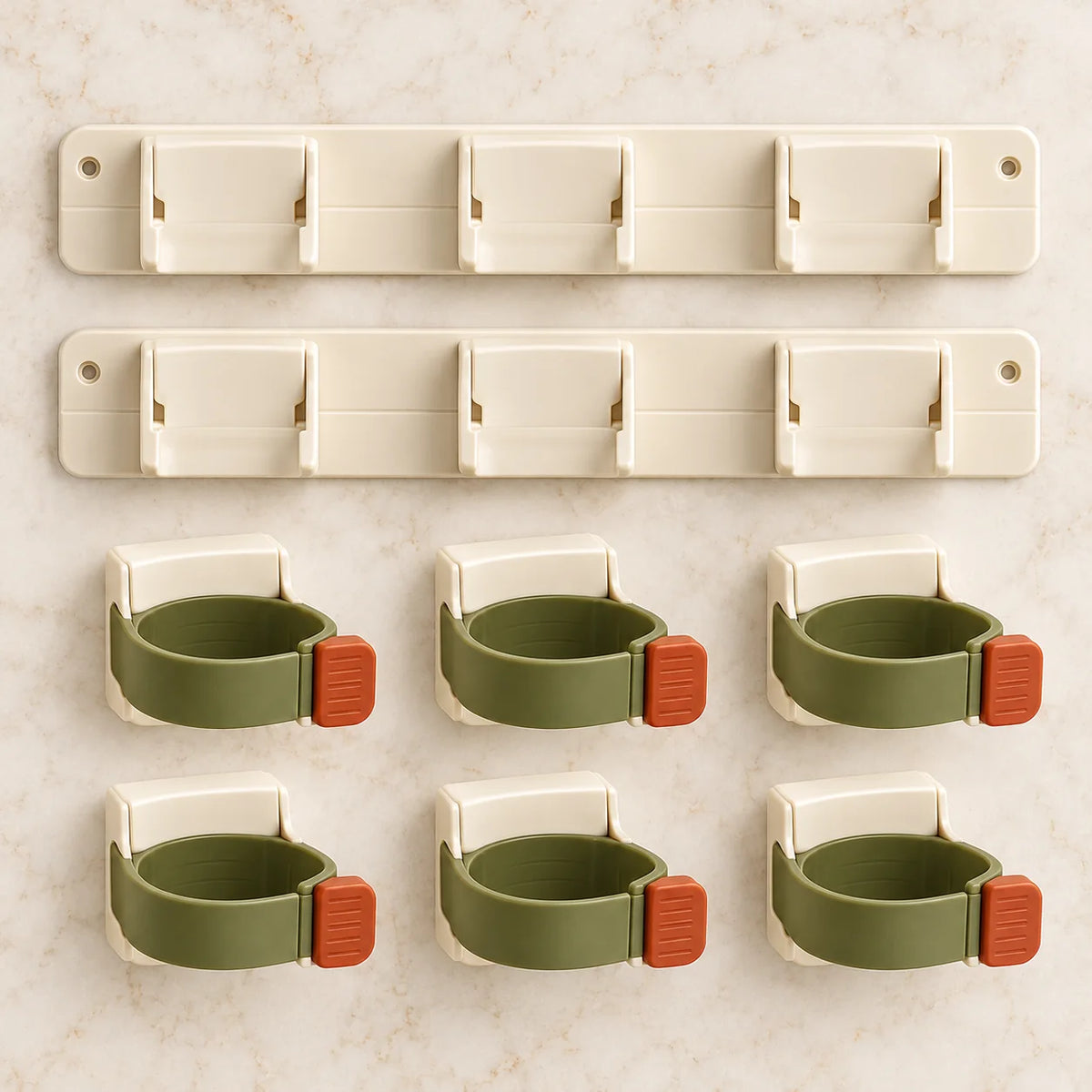 Cabinet-Door Spice Clip Set — package contents