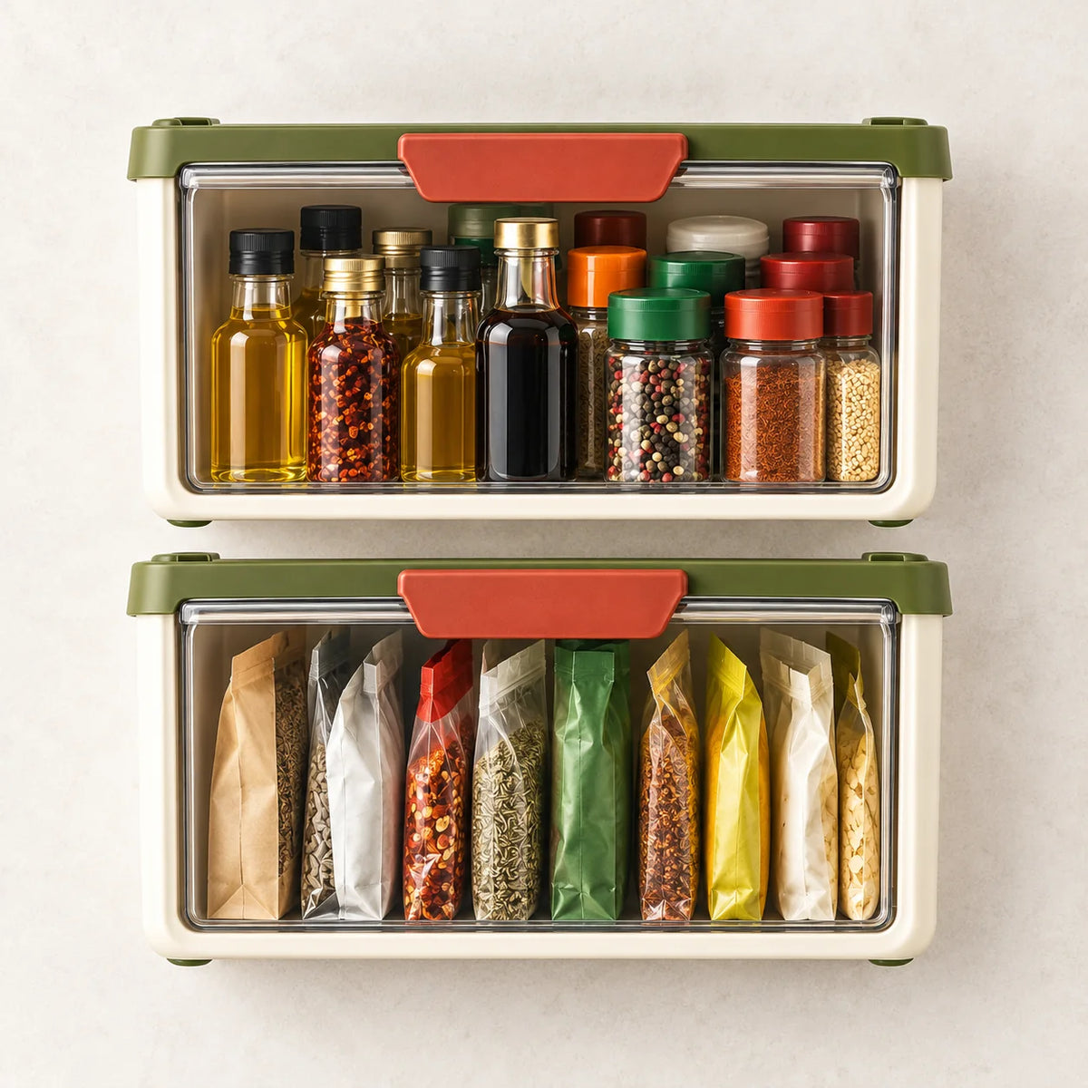 Stackable Condiment Bin Pair — package contents
