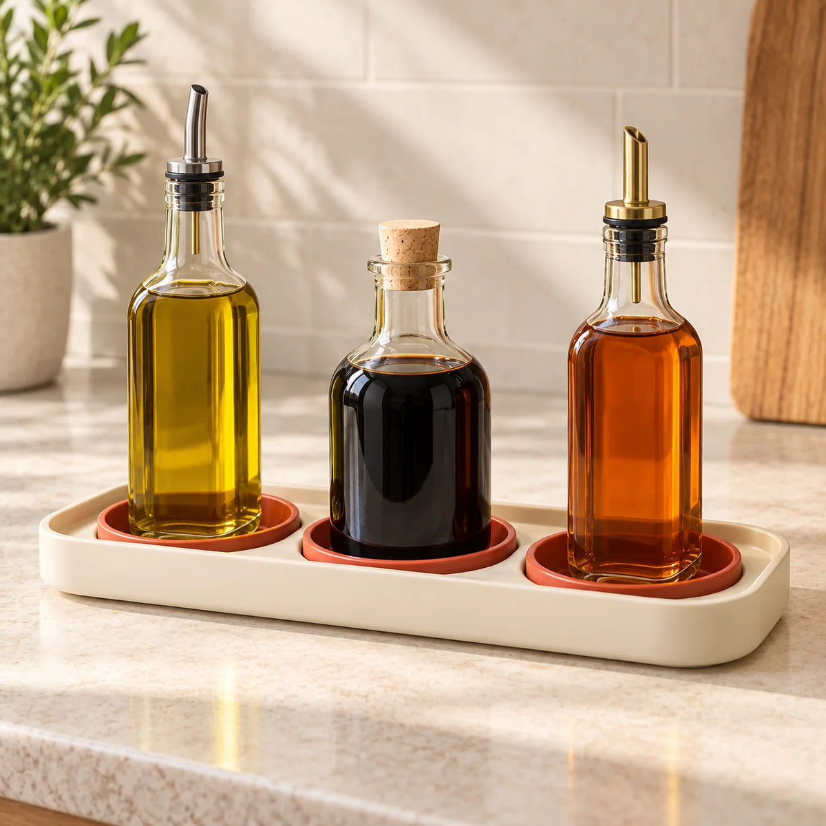 Oil and Vinegar Drip Tray — function