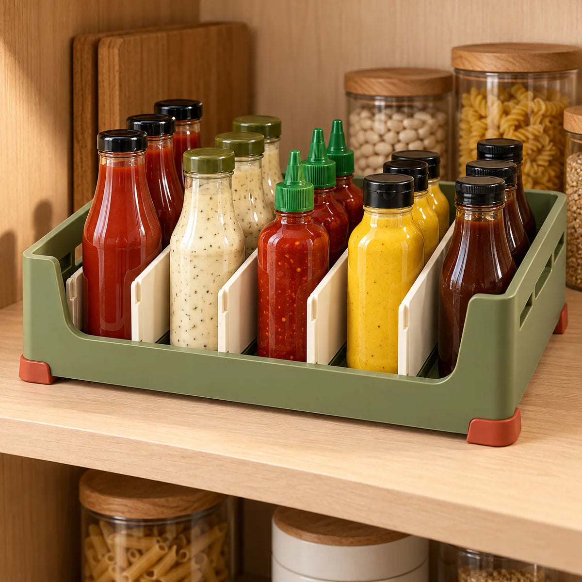 Sauce Bottle Divider Crate — detail